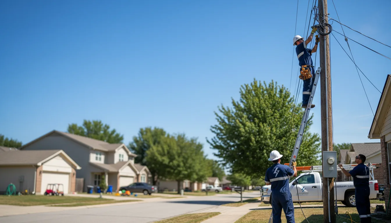 Residential electrician providing installation services in Nettie, WV